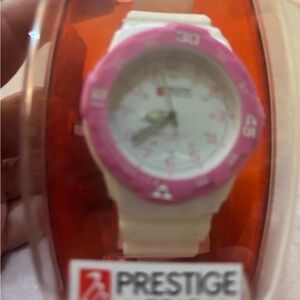 Prestige Women's Pink and White Watch